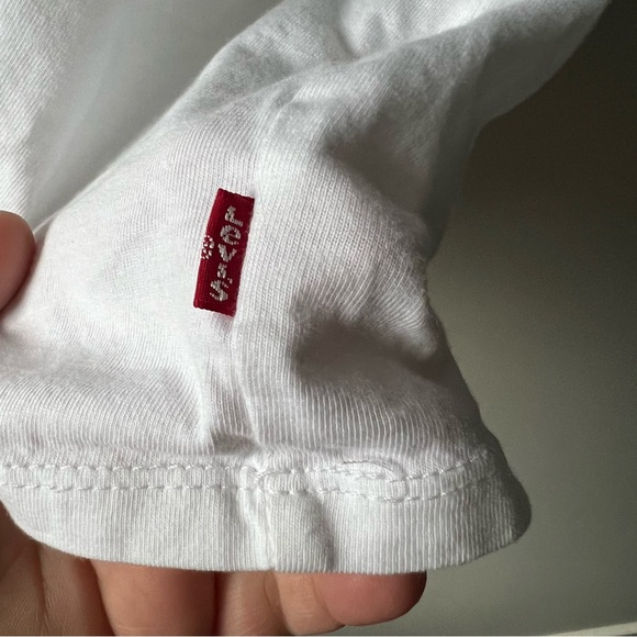 Levi’s GRAPHIC VARSITY T-SHIRT in white and blue women’s size 3XL - Picture 6 of 10